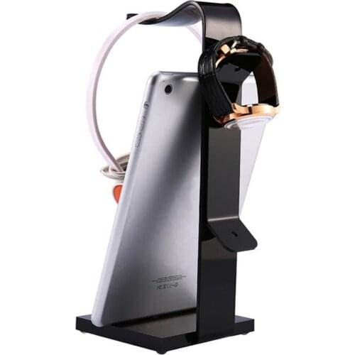 Universal Acrylic Headset Earphone Storage Display Stand Tablet Support Rack