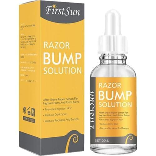 30ML After Shave Repair Serum Prevents Ingrown Hair And Soothing Healing Anti-itch Essence Reduce Dark Spots Redness & Bumps