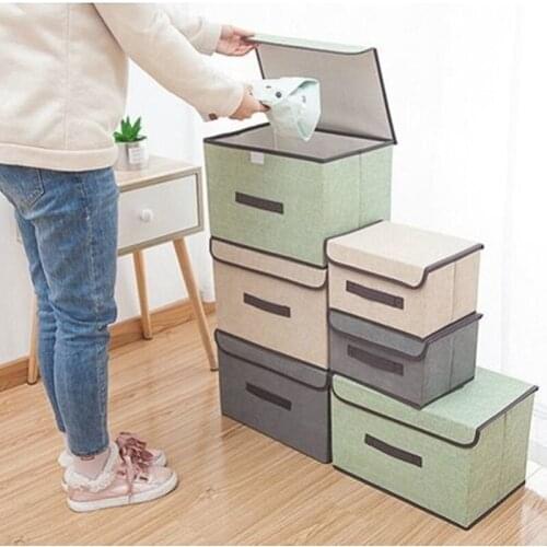 INS Storage Box Sundries Toy Folding Storage Box Large Moisture-Proof Storage Box Multi-Function Storage Box With Lid