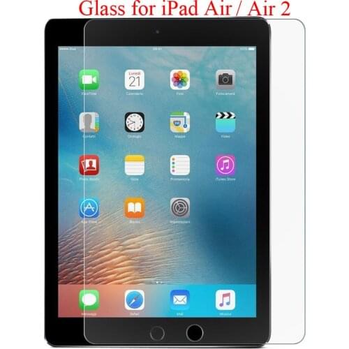 For iPad Air 2 tempered glass screen protector iPadAir A1474 A1475 A1476 iPadair2 A1566 A1567 9.7 inch screen film protection