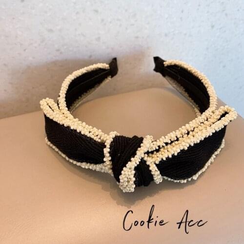 Bow Pearl Headbands For Women Hair Accessories For Girls Hairbands Head Wrap Hair Band