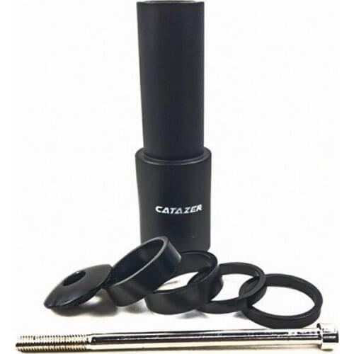 28.6mm Aluminum Alloy Bike Fork Stem Riser Extender Extension Bicycle Adaptor Durable Bike Handlebar Fork Stem Extender 1 Piece