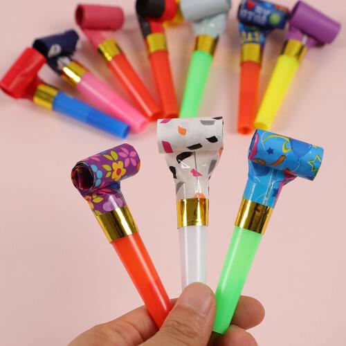 40pcs/set Funny Party Blowouts Whistles Kids Birthday Party Favors Decoration Supplies Noice Maker Toys Goody Bags Pinata
