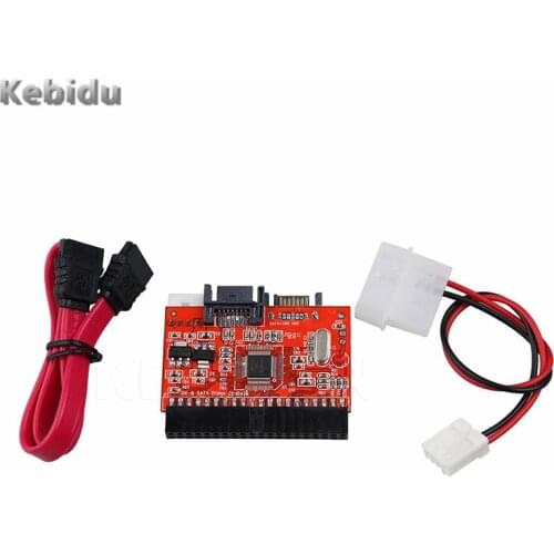 Kebidu SATA to IDE Adapter IDE to SATA Converter 2 in 1 40 pin 2.5" inch Hard Disk Driver Support for ATA 133 100 HDD CD DVD