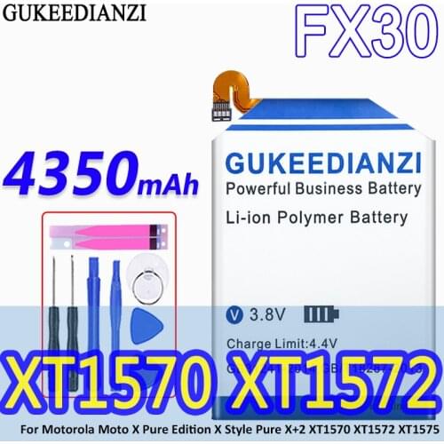 GUKEEDIANZI FX30 4350mAh High Capacity Battery For Motorola Moto X Pure Edition X Style Pure X Style X+2 XT1570 XT157