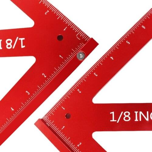 Aluminum Alloy Practical Triangle Square 16-inch Woodworking Measuring Tool 45/90 Degree Gauge With Precise Scale