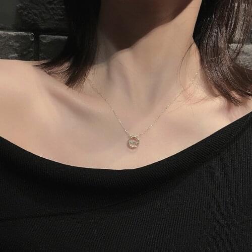 Noble Women Pure 100% 925 Sterling Silver Necklaces Pendant Necklaces Chain Jewelry Accessory Fashion Gift For Girl Party