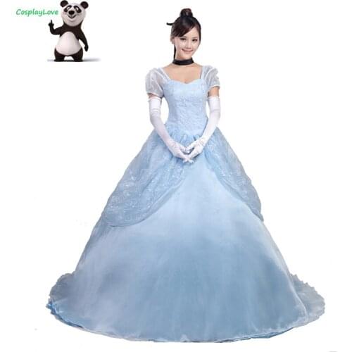 CosplayLove Custom Made Cinderella Princess Dress Cosplay Costume For Halloween Christmas Party