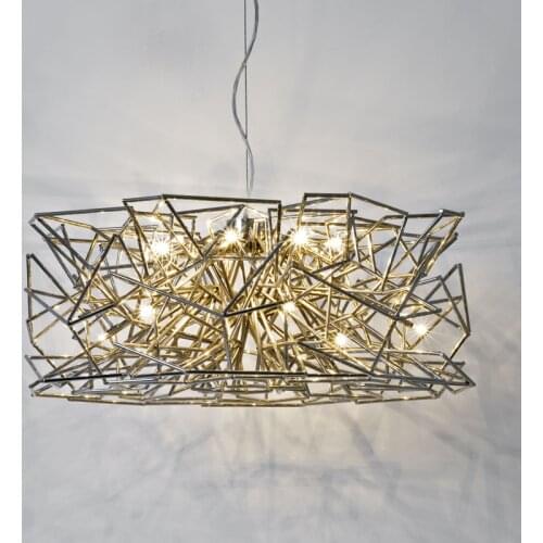 Italian Nordic Postmodern hanging lamp 110v-220v Gold / Rose Gold Novelty Art Minimalist Living Room Dining Bar LED Chandelier