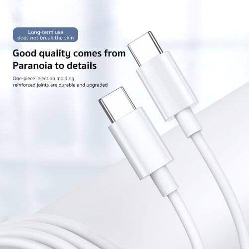 COTEetcl PD Fast Charging Cable Quick Charger Double Type C USB C Cable Sync Data For Samsung Xiaomi RedMi Huawei Oneplus HTC