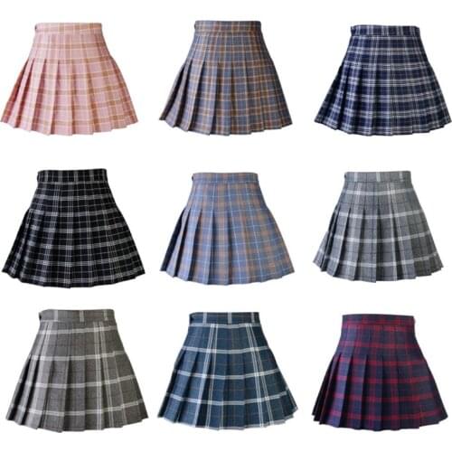Preppy Style Plaid Skirts Mini Cute Japanese School Uniforms Ladies Jupe Kawaii Skirt Saia Faldas Women Pleat Skirt Harajuku