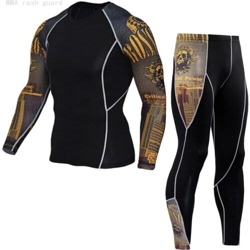 Mens/Ladies Couples Jogging suit thermal underwear Compression shirt leggings Tracksuit Women Men set Plus size Gym Wear Women