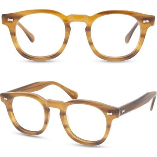 LKK High quality Vintage Brand eyeglasses for men and women myopia prescription Oculos With Original Case