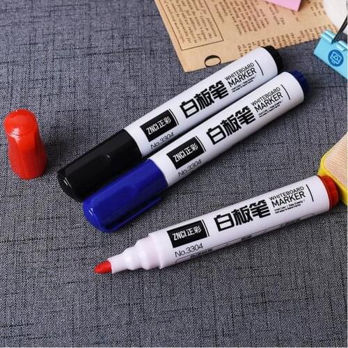 10pcs/lot erasable School art supplies markers brush pen fineliner permanent marker whiteboard marker sharpie 04305
