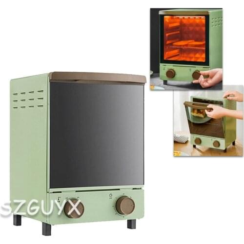Mechanical household and commercial 12L mini multi-function crystal drill cavity oven retro three-tier vertical oven