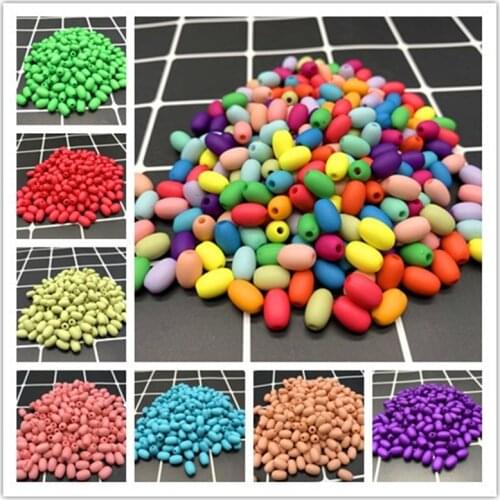 New 6x8mm 50pcs Acrylic Oval Shape Imitation Pearls Beads DIY Jewelry Accessories for Women Making Bracelet Necklace Wholesale