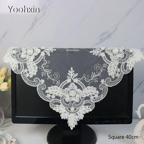 NEW white mesh lace embroidery table place mat cloth pad cup coaster placemat doily kitchen wedding Christmas decor tableware