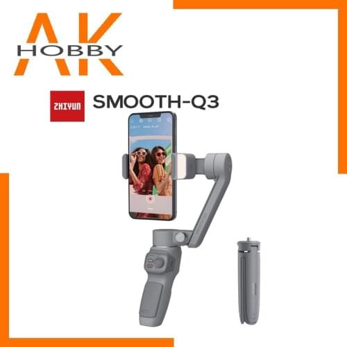 New arrival ZHIYUN Official SMOOTH Q3 Smartphones Gimbal 3-Axis Flexible Phone Handheld Stabilizer with Fill Light in stock