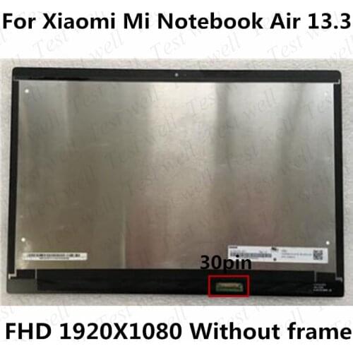 Original 13.3'' For Xiaomi Mi Notebook Air IPS LCD LED Screen Display Matrix Glass Assembly LQ133M1JW15 N133HCE-GP1 LTN133HL09