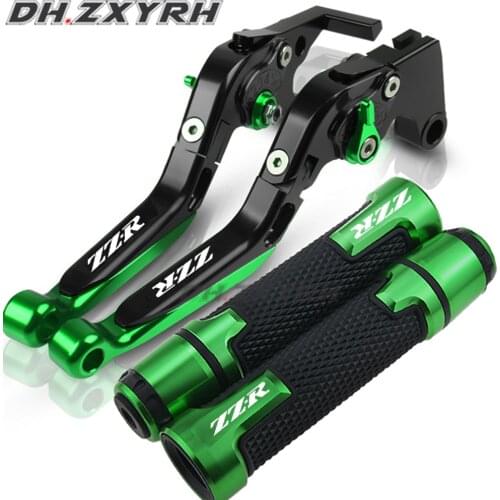 For Kawasaki ZZR250 ZZR 250 1990-1993 Motorcycle Accessories Brake Handle Adjustable Brake Clutch Levers Handbar End Grips