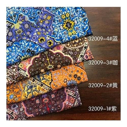 Rayon fabric dark floral printed fabric dress fabricLFCK080060