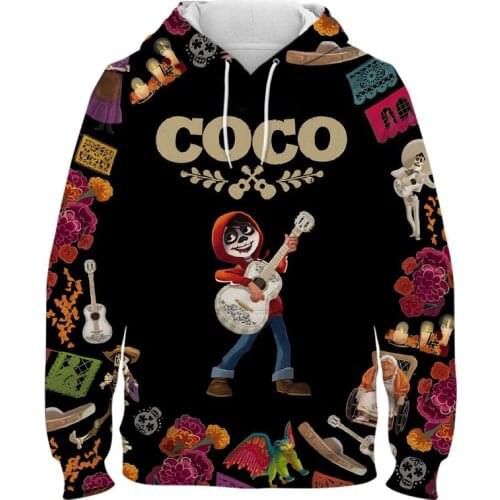 Cool Cartoon Anime Coco Hoodies Men Women Children Fashion 3D Printed Hooded Sweatshirts Boy Girl Kids Pullover Streetwear Tops