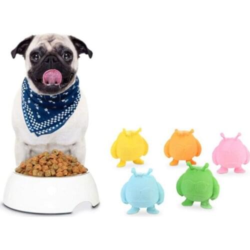 Funny Dog Toys Latex Squeeze Squeaky Sound Bite-resistant Molar Toy For Dogs Chew Robot