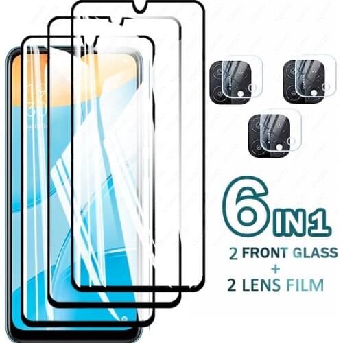 Protective Tempered Glass For Oppo A15 Screen Protector Glas Camera For Oppo A92 A72 A52 A73 A93 A94 A54 A74 5G a15s Safety Film
