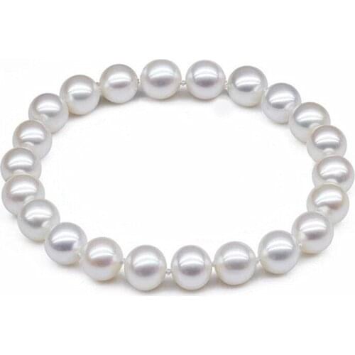 New Cute Girls Pearls Bracelet For Women Fashion Silver Color Clasp Pearls Beads Bracelets Female Jewelry Party Gift