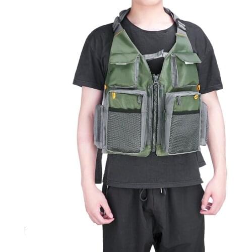 Fly Fishing Vest for Men and Women with Breathable Mesh Trout Fishing Gear for Outdoors Stream Fishing