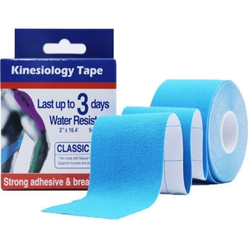 5cm*5m Pre Cut Kinesiology Tape Athletic Recovery Elastic Tape Muscle Pain Relief Kneepads Fitness Sports Protector Dropship