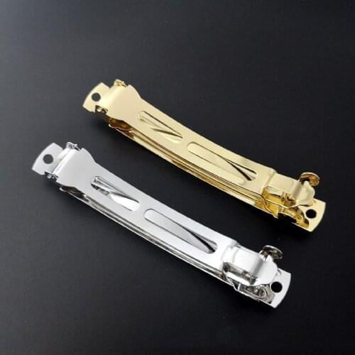 50pcs nickel-free gold color Metal French Barrettes Hair Clip DIY Hair Bow Clips for DIY Hair Jewelry Findings