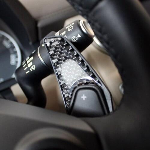 Accessories Carbon Steering Shift Paddle Extension 2pcs for Land Rover Range Rover Velar 2017 2018 car styling