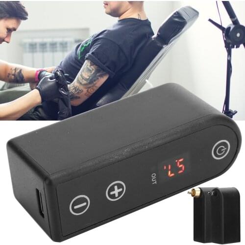 Mini Wireless Tattoo Machine Power Large Capacity Digital LCD Display Tattoo Rotary Machine Pen Tattoo Machine Battery USB Cable