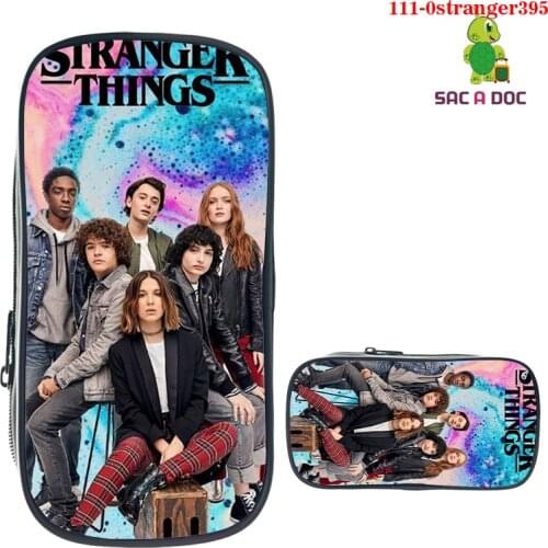Stranger Things Large Capacity Pencil Case Funny Pencilcase School Pen Case Supplies Pencil School Box Pencils Pouch Stationery