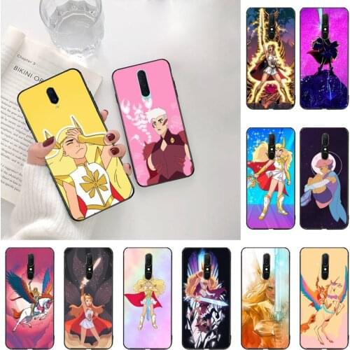 CUTEWANAN She Ra And The Princesses Of Power Soft black Phone Case For Oppo A5 A9 2020 Reno2 z Renoace 3pro Realme5Pro