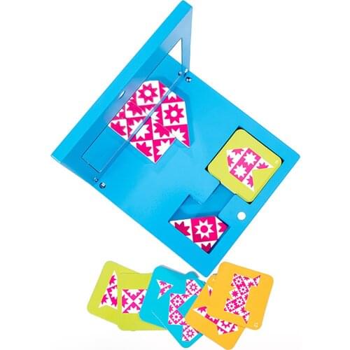 Wooden Mirror Puzzle Space Thinking Reasoning Educational Toys