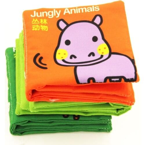Baby Toys Soft Cloth Books Rustle Sound Infant Educational Stroller Rattle Newborn Crib Bed Baby Toys 0-36 Months Baby Gifts