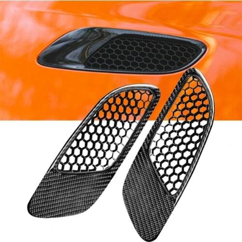 2Pcs Air Vent Trim Rainproof Anti-scratch Carbon Fiber Exquisite Air Vent Cover for BMW 3 Series E90 E92 E93 M3 2006-2012