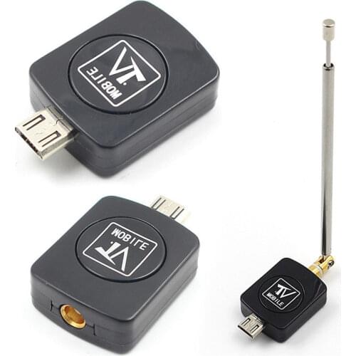 JETTING Micro USB DVB-T tuner TV receiver Dongle/Antenna DVB T HD Digital Mobile TV HDTV Satellite Receiver for Android Phone