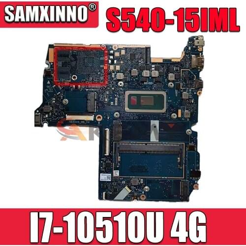 For Lenovo Ideapad S540-15IML Mainboard Motherboard 81NC CPU I7-10510U RAM:4G FRU:5B20S42999 100% Test Ok