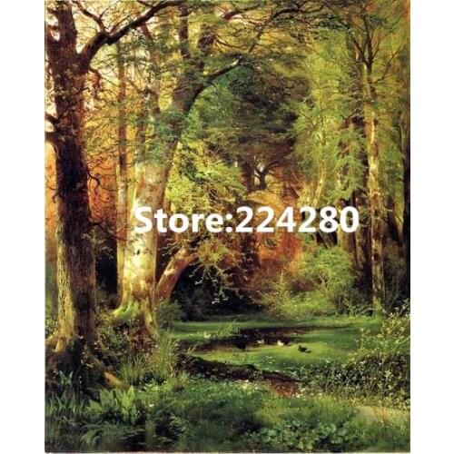 Forest Scenery Needlework,Cross stitch,14CT Unprinted Romantic for Embroidery kits Cross-Stitching,Art DIY Handmade decor
