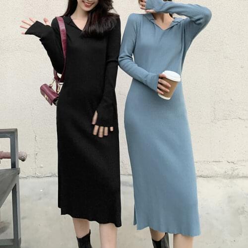 Модные трикотажные платья Namou Drane China At AliExpress