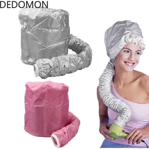 1Pc Nylon Hair Dryer Nursing Caps Dye Hairs Soft Hair Drying Cap Adjustable Womens Modelling Heating Warm Air Treatment Cap