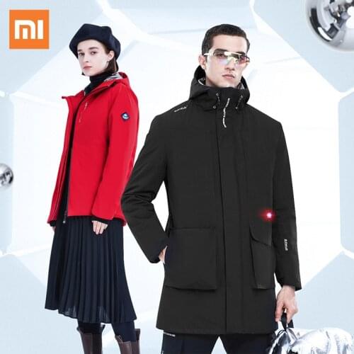 New Xiaomi SUPIELD Aerogel Cold Suit USB Heated Jackets Cold Resistance Jacket Men Clothes Anti-cold Coat Winter Heating Jacket