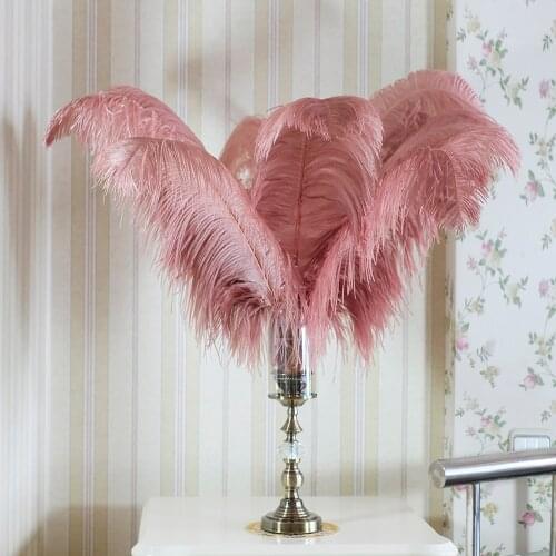 Fashion New Color Feathers Fluffy Ostrich Feathers 45-60cm Large Feathers For Wedding Party Center Pieces Decoration Home Deco