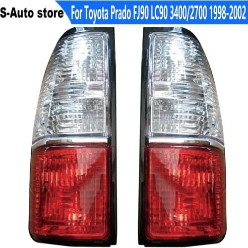 Suitable For Toyota Prado FJ90 LC90 3400/2700 1998-2002 Taillight lampshade/white-red lampshade (without bulb)