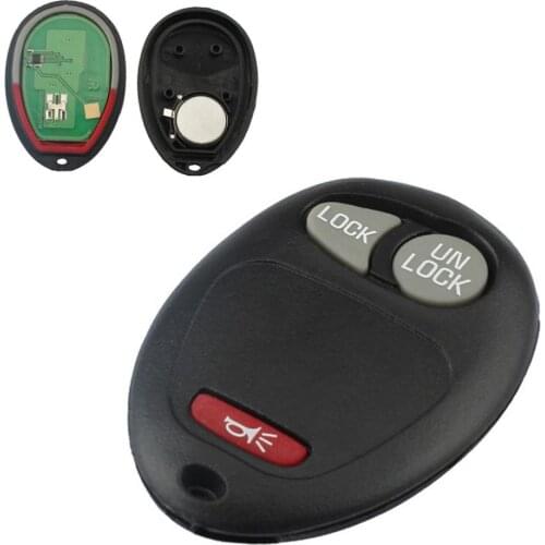 315MHz 3 Buttons Auto Car Keyless Entry Remote Key Fob Transmitter Clicker Beeper Alarm for Chevrolet GMC Hummer Isuzu 2004-2012