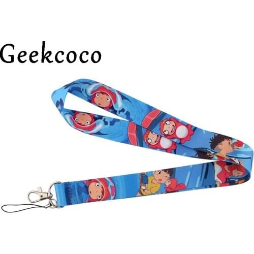 Cartoon character kawaii Lanyard Mobile Phone Key Card Identification Straps USB Badges Holder Hanging J0531