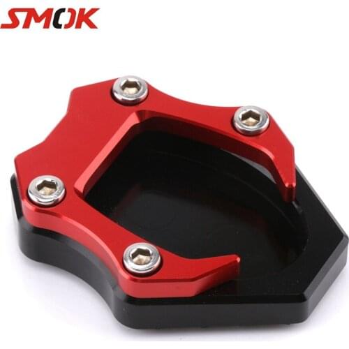 SMOK Motorcycle Kickstand Foot Side Stand Enlarger Extension Pad Support Plate For Kawasaki Ninja 400 2018 Ninja 250 2018